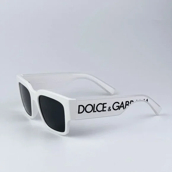 D&G DG6184 331287 BRAND NEW Sunglasses White Dark Grey  display picture 1